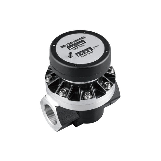 Razquip OGM-25 mechanical diesel flow meter for measuring generator fuel consumption