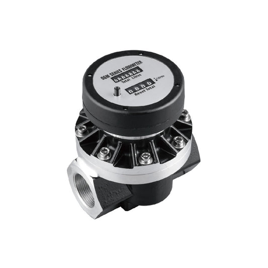 RAZQUIP OGM series mechanical diesel flow meter with full aluminium body and 4-digit mechanical counter